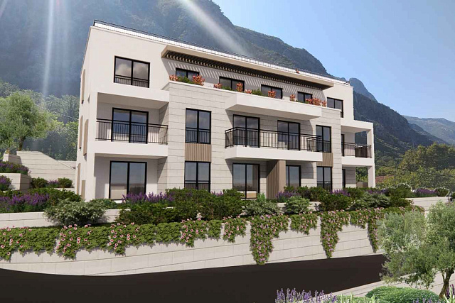 Apartments in Kotor in einem Gebäude mit Swimmingpool — photo 11